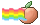 Regenbogen-Pfirsich